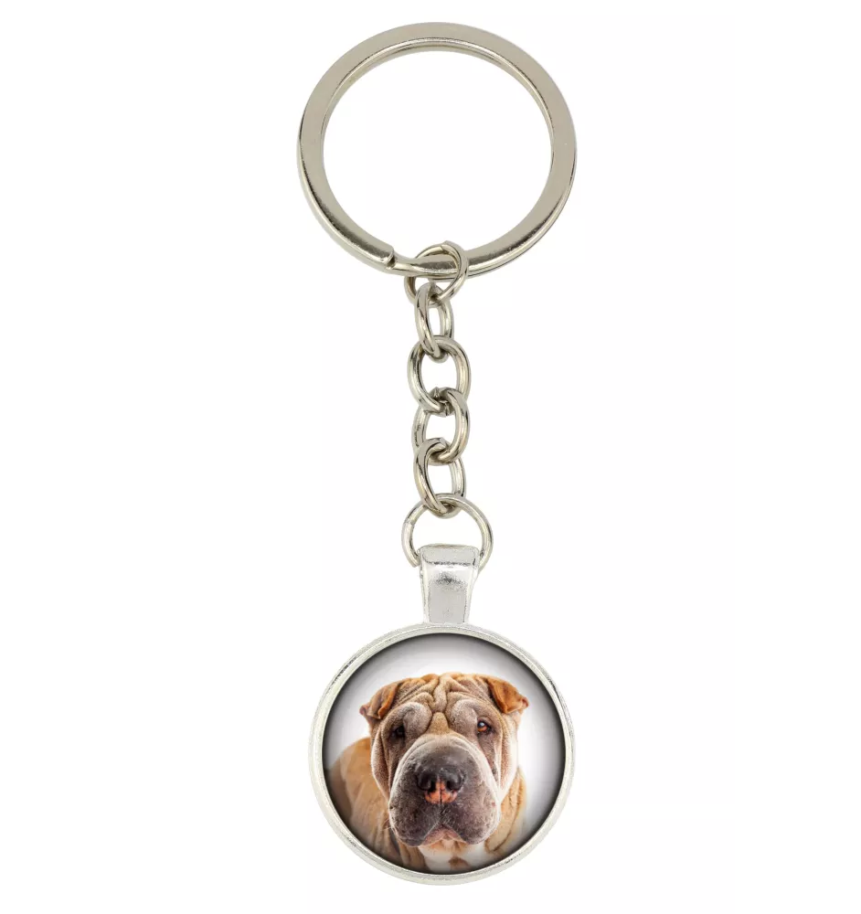 Shar Pei - porte-clés avec votre photo, accessoire pour clés, breloque pour sac de la marque Art-Dog