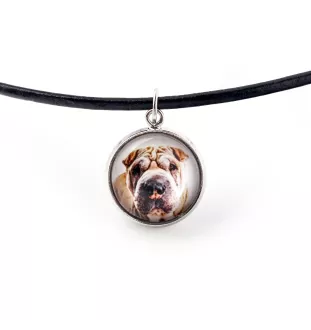 Shar Pei - necklace pendant with your photo, handmade, handcrafted jewelry by Art-Dog brand