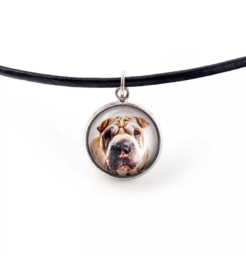 Shar Pei - necklace pendant with your photo, handmade, handcrafted jewelry by Art-Dog brand