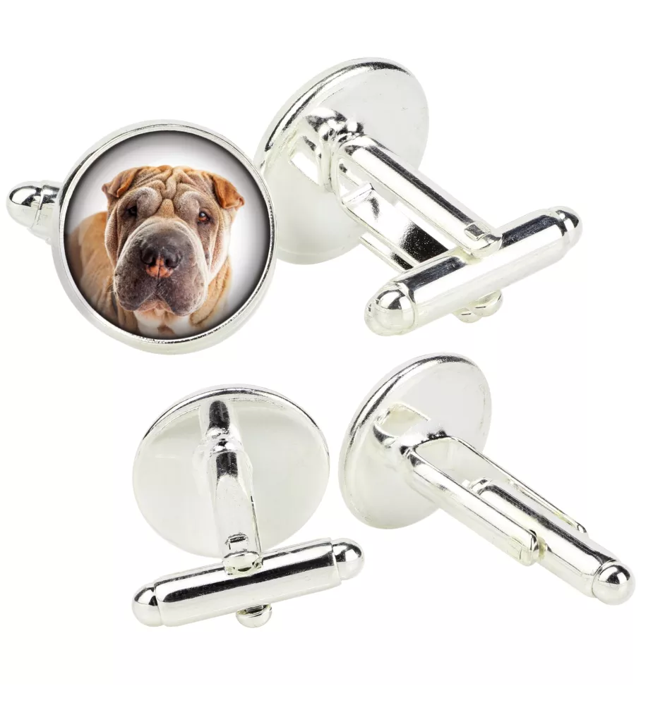 Shar Pei - Manschettenknöpfe in einer Schachtel, handgefertigter Schmuck, Produkt der Marke Art-Dog