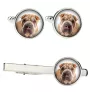 Shar Pei Ärmelknöpfe und Krawatte mit Ihrem Foto, Anzugaccessoire, Herrenschmuck der Marke Art-Dog