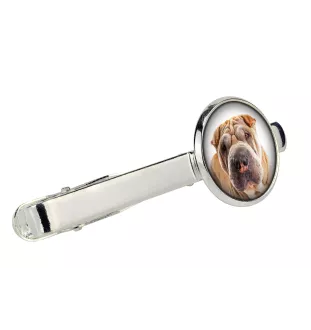 Shar Pei - cufflinks and tie with your photo, a suit decoration, men's jewelry from the Art-Dog brand.