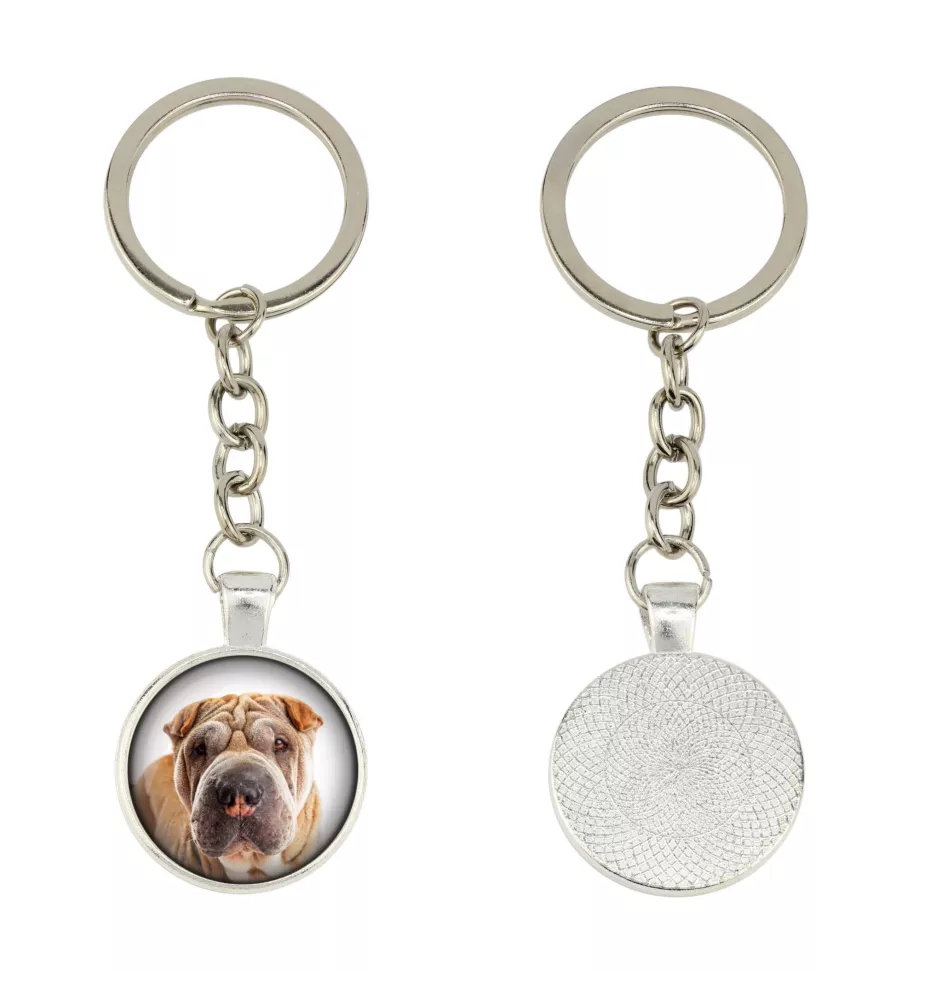 Shar Pei - Schlüsselanhänger in einer Box, eigenes Foto, Schlüsselanhänger der Marke Art-Dog