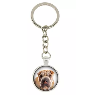 Shar Pei - keychain in a box, own photo, keychain pendant from Art-Dog brand