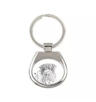 Shar Pei - Schlüsselanhänger mit Hund, Anhänger mit Aufdruck, personalisierter Anhänger der Marke Art-Dog