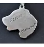 Setter anglais, Setter laverack - un collier avec un chien, un pendentif de chien sur une chaîne en argent, un bijou unique de la marque Art-Dog