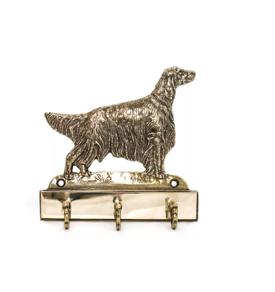 English Setter, Englischer Setter - Schlüsselhalter mit Hund, Messinggriff für Hundezubehör, elegante Dekoration für den Flur der Marke Art-Dog
