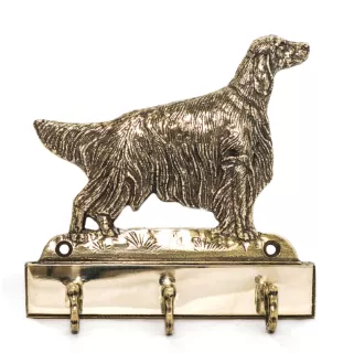 English Setter, Englischer Setter - Schlüsselhalter mit Hund, Messinggriff für Hundezubehör, elegante Dekoration für den Flur der Marke Art-Dog