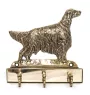 Setter anglais, Setter laverack - porte-clés avec chien, support en laiton pour accessoires pour chiens, élégante décoration pour le couloir de la marque Art-Dog