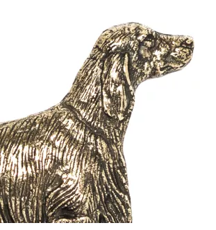 English setter, Lawerack, Laverack - key holder with a dog, brass handle for dog accessories, an elegant decoration for the hallway from the Art-Dog brand.