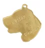 English setter, Lawerack, Laverack - keychain and necklace with a dog in a box, high-quality gold-plated product, Art-Dog brand