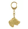 English setter, Lawerack, Laverack - keychain and necklace with a dog in a box, high-quality gold-plated product, Art-Dog brand