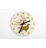 English setter, Lawerack, Laverack - clock with a dog, wooden clock, wall clock for dog lovers, clock for desk and shelf, Art-Dog
