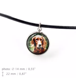 Setter anglais, Setter laverack - boîte à bijoux avec votre photo, ensemble collier et boucles d'oreilles, produits personnalisés de la marque Art-Dog
