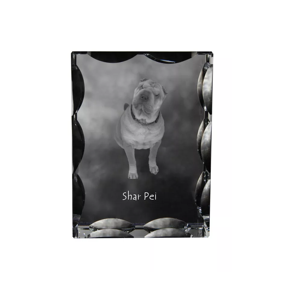 Shar Pei ramka kryształowa z psem Art-Dog