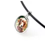English setter, Lawerack, Laverack - jewelry with your photo box, set of necklace and earrings, personalized products from the Art-Dog brand