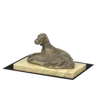 English setter, Lawerack, Laverack - dog figurine, dog silhouette figurine, trophy for Art-Dog dog show exhibition