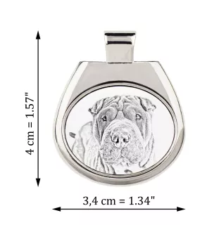 Shar Pei - collier avec chien, pendentif personnalisé avec photo, collier unique pour femmes et hommes de la marque Art-Dog