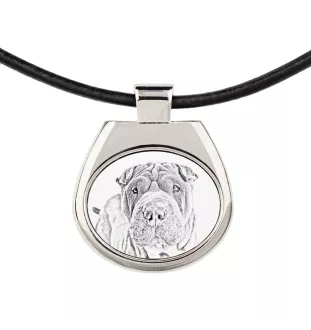 Shar Pei - Halskette mit Hund, personalisierter Anhänger mit Foto, einzigartige Halskette für Frauen und Männer von der Marke Art-Dog