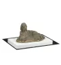 Setter anglais, Setter laverack - statuette de chien, figurine sur un socle blanc, trophée pour exposition de chiens de la marque Art-Dog