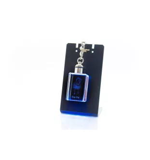 Shar Pei - Porte-clés en cristal avec photo de chien, porte-clés lumineux, cadeau unique de la marque Art-Dog