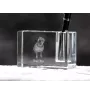 Shar Pei - Pen stand, crystal organiser with dog photo, unique desk decoration by Art-Dog brand