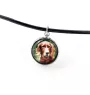 English setter, Lawerack, Laverack - a set of jewelry with your photo, handmade set, bracelet and necklace by Art.-Dog brand