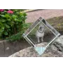 Shar Pei - un cube de cristal avec une photo, une photo de cheval dans le cristal, un presse-papiers cubique de la marque Art-Dog