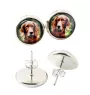 English Setter, Englischer Setter - Ohrringe in einer Schachtel, Ihr Foto, handgefertigter Schmuck, Eigenmarke von Art-Dog.