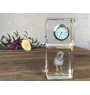 Shar Pei - crystal clock with a photo, a photo of a dog in crystal, personalized desk clock by Art-Dog brand