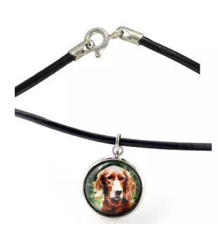 English setter, Lawerack, Laverack - necklace in a box, elegant decoration, pendant from the Art-Dog brand