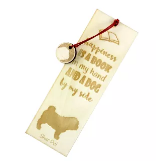 Shar Pei - Lesezeichen mit Hund, personalisiertes Lesezeichen, Hundeaccessoire für Leser der Marke Art-Dog
