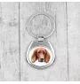 English Setter, Englischer Setter - geometrischer Schlüsselanhänger mit Foto und Aufschrift Art-Dog