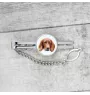 English Setter, Englischer Setter - geometrische Krawattennadel mit Bild und Schriftzug von Art-Dog