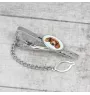 English setter, Lawerack, Laverack - geometric tie clip with a picture and inscription from Art-Dog