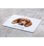English Setter, Englischer Setter - geometrisches Mauspad mit Bild und Aufschrift von Art-Dog