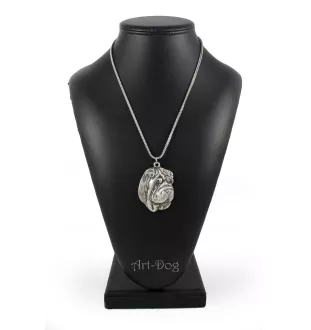 Shar Pei - necklace with a dog, dog pendant on a silver chain, unique jewelry from the Art-Dog brand