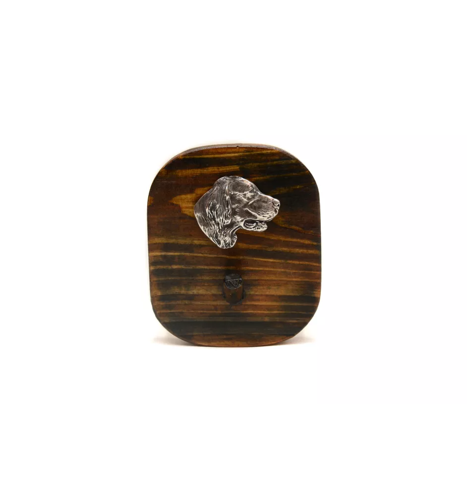 English setter, Lawerack, Laverack - leash hanger, medal hanger with dog, key hook from Art-Dog brand