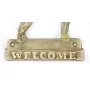 Shar Pei - a door sign with a dog, a brass welcome plaque, a unique sign with the inscription Welcome from the Art-Dog brand