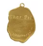 Shar Pei - keychain and necklace with a dog in a box, high-quality gold-plated product, Art-Dog brand