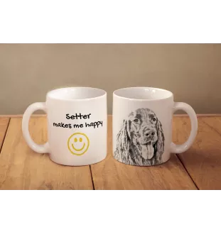 English Setter, Englischer Setter I - Tasse mit Hund, fröhliche Tasse für Hundeliebhaber, personalisiertes Geschenk der Marke Art-Dog