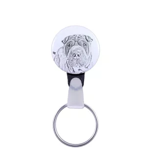 Shar Pei - porte-clés avec l'image d'un chien, pendentif avec la propre graphique de la marque Art-Dog