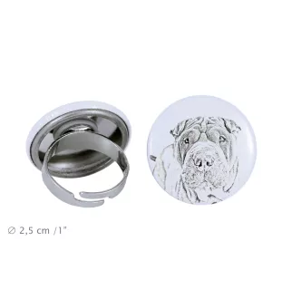 Shar Pei - bijoux pour femmes avec l'image d'un chien, produit fait à la main, possibilité d'ajouter sa propre photo, marque Art-Dog