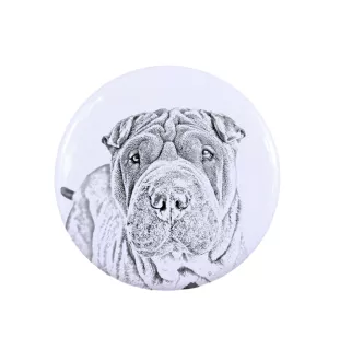 Shar Pei - bijoux pour femmes avec l'image d'un chien, produit fait à la main, possibilité d'ajouter sa propre photo, marque Art-Dog