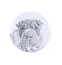 Shar Pei - pin with your dog, add your own photo, Art-Dog brand