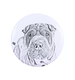 Shar Pei magnes z psem duży Art-Dog