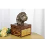 Shar Pei - urne pour les cendres du chien avec une statuette, petite urne pour chien, urne personnalisée avec le buste du chien de la marque Art-Dog