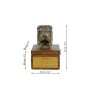 Shar Pei - Eine Ascheurne für Hunde mit einer Statuette, eine kleine Urne für Hunde, eine personalisierte Urne mit dem Porträt eines Hundes von der Marke Art-Dog.
