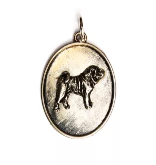 Shar Pei - collier avec chien, pendentif pour maman de chien, bijoux uniques de la marque Art-Dog