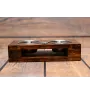 Shar Pei - wooden stand with bowls for a dog, steel dog bowls, a gift for adopting a dog from the Art-Dog brand
